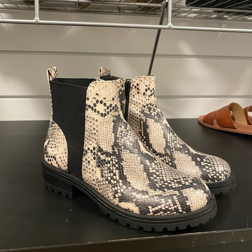 Snakeskin boots